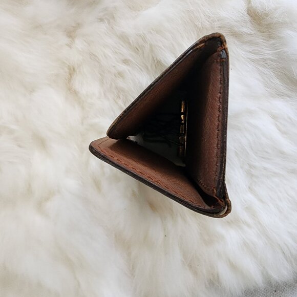 1990s Louis Vuitton 4 Ring Key Case Key Holder Monogram 4" x 2" RA1910 France - Picture 8 of 10